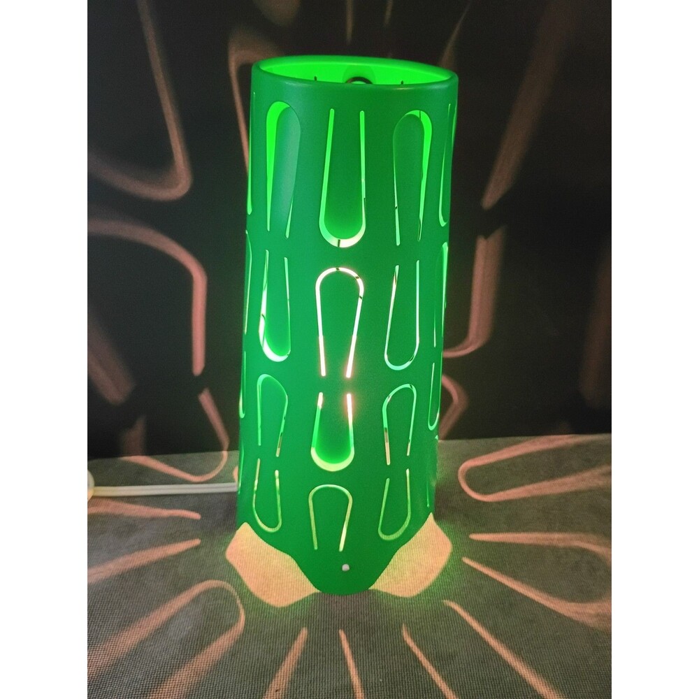 Vintage 1990s Ikea KAJUTA Green Metal Table Desk Lamp 12"